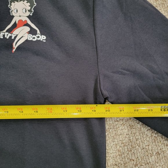 NEW Betty Boop Women’s Quarter Zip Pullover Sweater - Picture 11 of 13